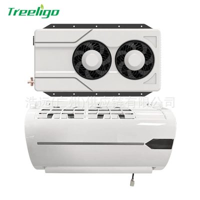 Automotive air conditioning: and Cooling Air Conditioner 12V24V Ultra-Thin - 24v-double-fan-split-high-scroll-eac00172
