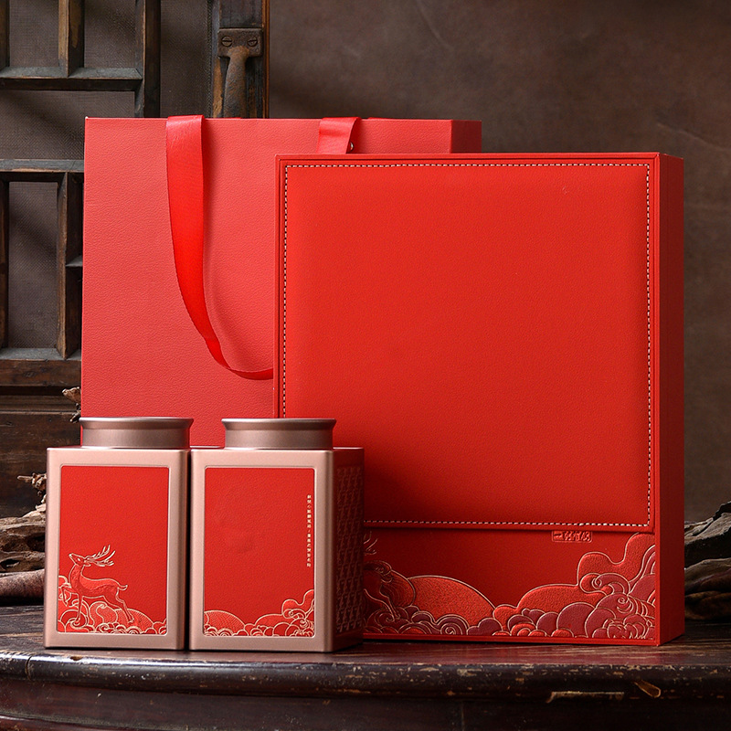 高档红茶绿茶包装盒空礼盒祁门红茶野生古树红茶半斤礼盒装空盒