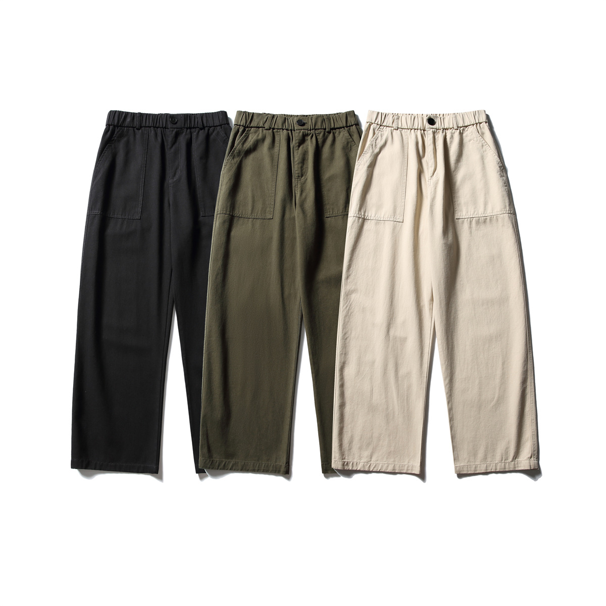 服道乐 x BUTTERTIGER春美式潮牌新款直筒长裤男宽松工装裤子BK05