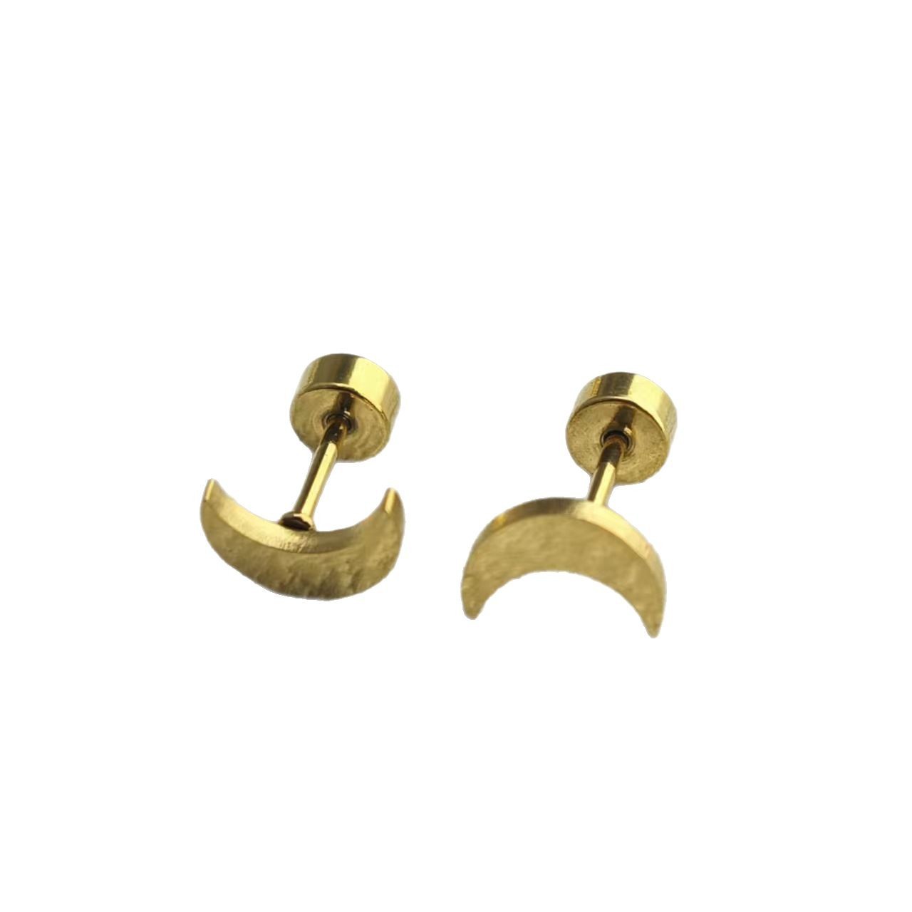 Men's Titanium Stud And Hoop Earring Set For Daily Wear_voghion.com
