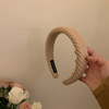 Creamy cloth, knitted sponge headband, new collection, wide color palette, increased thickness