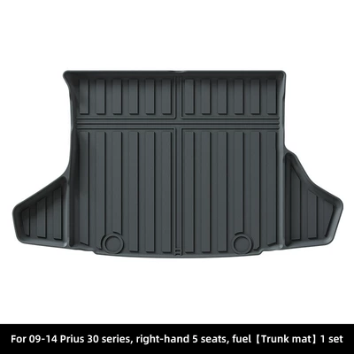 Bucket Mats Fully Environmentally Friendly | Trunk Mat - 09-14-prius-prius-30-right-hand-drive-trunk-mat-fueljapansoutheast-asia-black