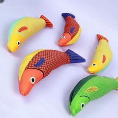貓咪玩具自嗨解悶發聲毛絨仿真魚逗貓玩具潔齒磨牙耐咬耐抓貓玩具