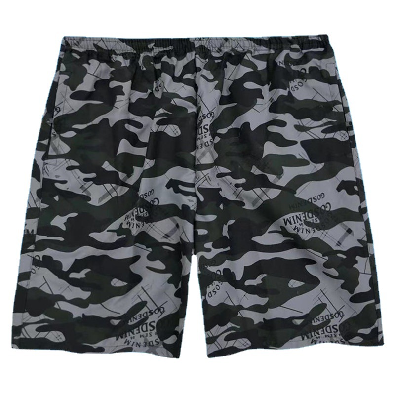 Summer New Men's Camouflage Beach Pants Loose Casual Pants Stall Supply Middle-aged and Elderly Thin Shorts for Men