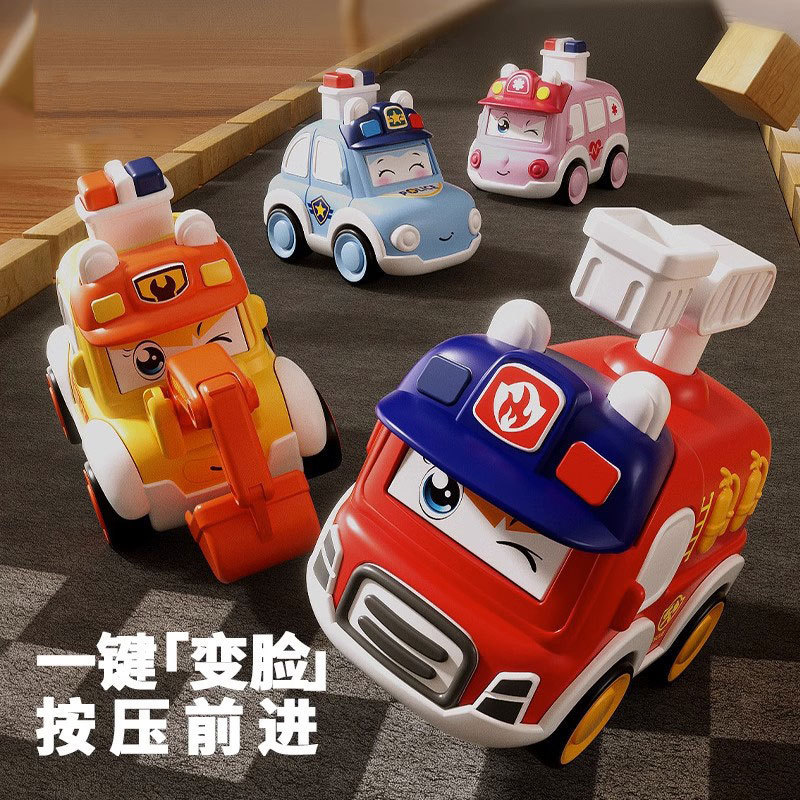Ambulance Excavator Fire Truck Toy Car Kidsren 0-6-12 Years Old Kidsren's Toys 3--4 Engineering Vehicle Car