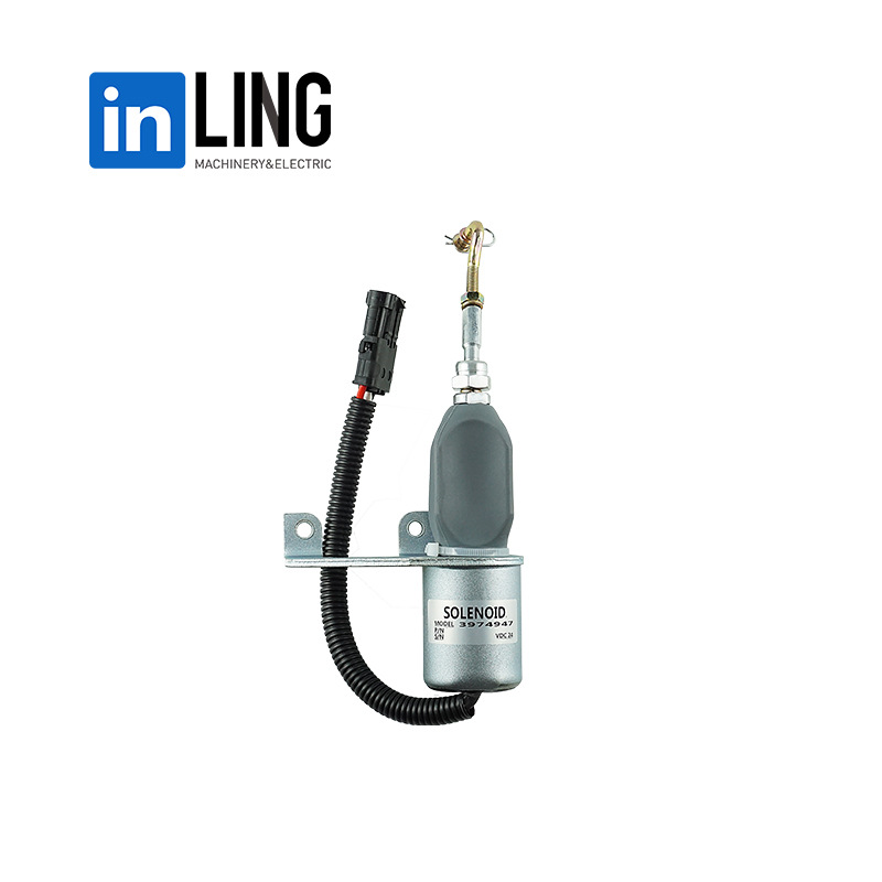 3974947熄火电磁阀电磁铁挖掘机配件