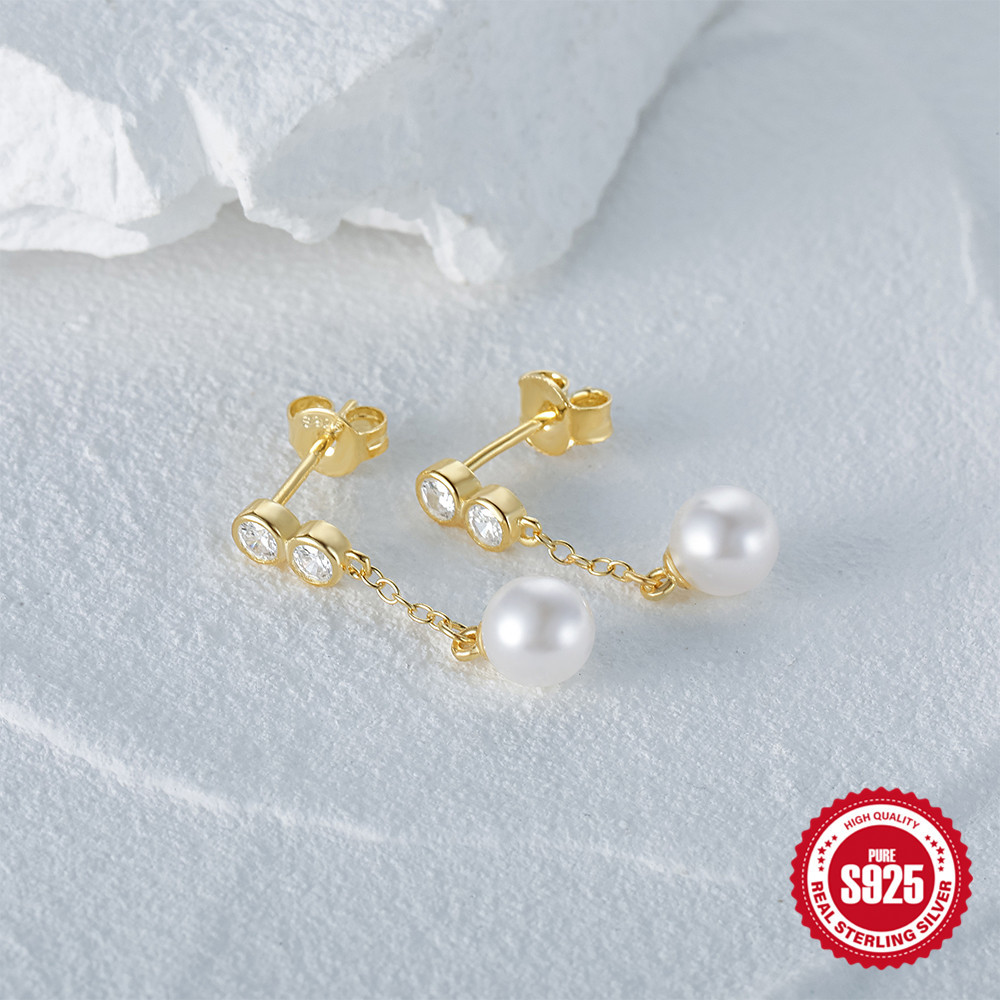1g Weight 925 Sterling Silver Ear Needle Material 18K Gold Plated Plating Material Drop Earrings Classification 1 Pair Quantity Date, Tea Party Occasion 925 Sterling Silver Material Geometric Pattern All Seasons Season Women's Gender Elegant, Simple Style Style 1 Pair 18K Gold Plated 925 Sterling Silver 925 Sterling Silver Earrings Geometric Drop Earrings 42