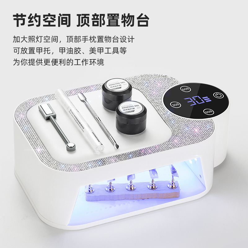 新品蓄电美甲灯光疗机BM-22无线美甲烤灯 便携充电式美甲机光疗灯|undefined