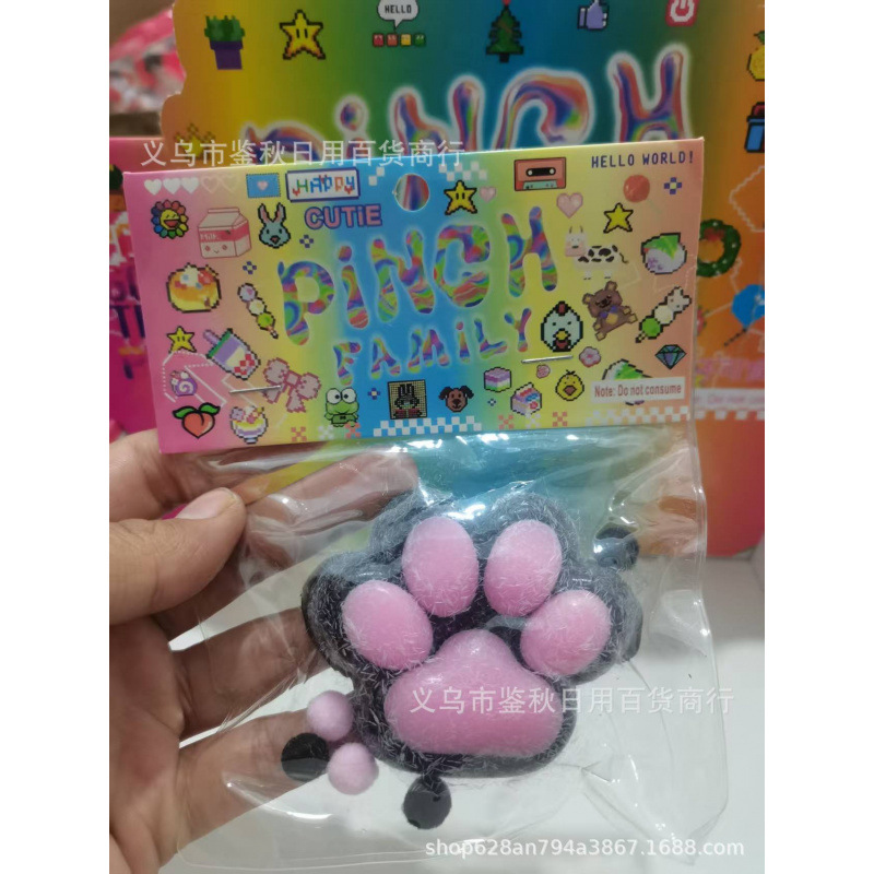 Amazonas Taba Candy Extrusión Pinch Pinch Le juguetes de compresión reducida transfronterizos huellas de garras de gato juguetes extruidos al por mayor