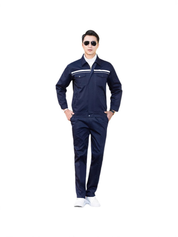 春秋款防静电工作服反光条劳保套装工作服耐磨耐脏建筑工地工厂|undefined