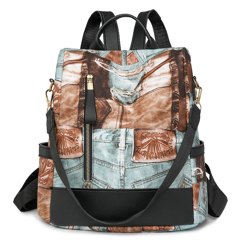 Comercio exterior Amazon nueva mochila antirrobo para mujer PU moda europea y americana viaje al aire libre mochila para mujer de gran capacidad