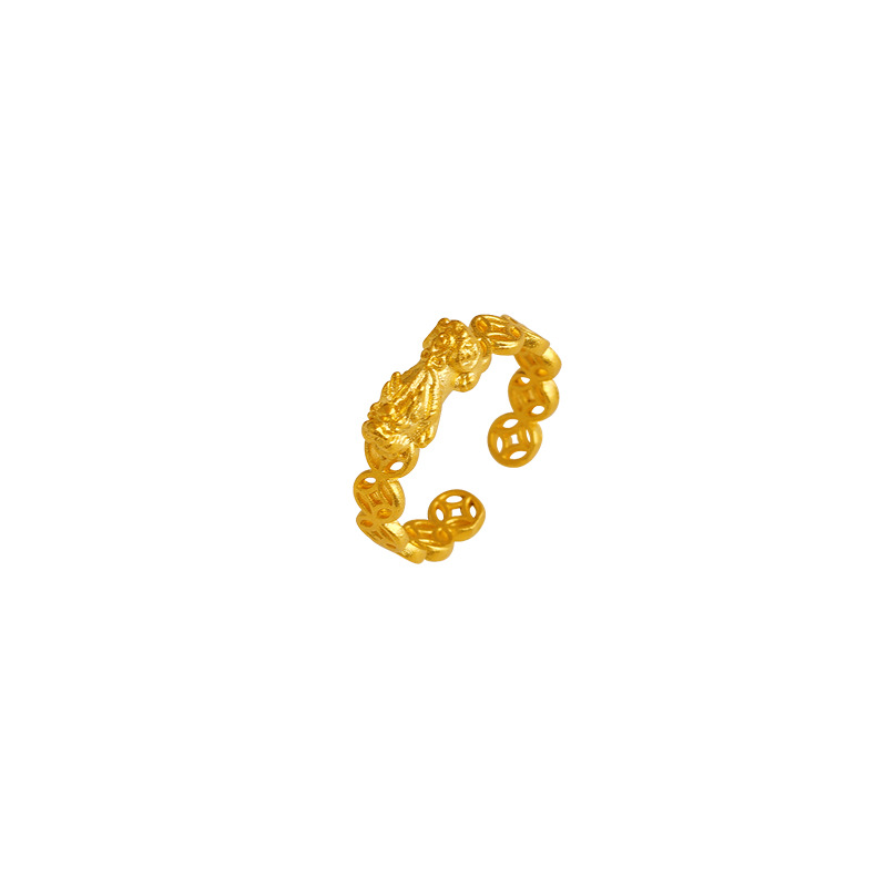 Vietnam moneda de oro, oro, anillo de las mujeres, anillo de índice de la boca abierta, anillo ajustable suministro al por mayor