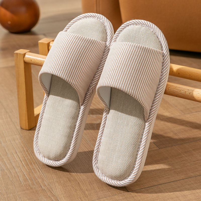 카키[스트라이프 린넨]