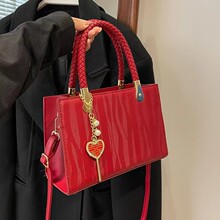 日常红色婚包手提女包结婚包包喜婆婆新娘包时尚妈妈女新娘大容量