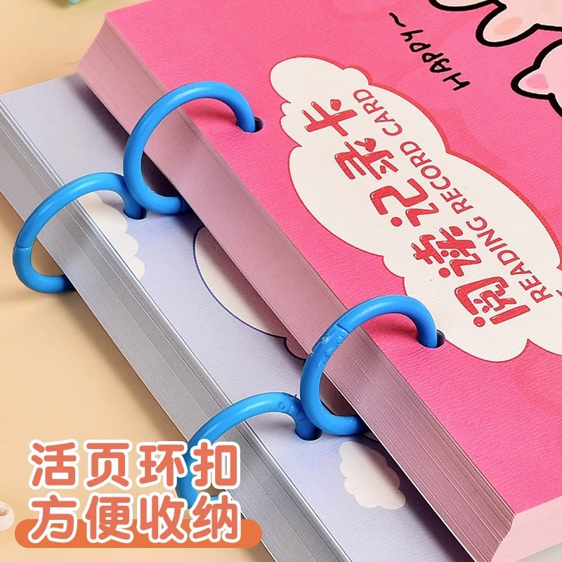 Cartoon cute reading, laptop for students