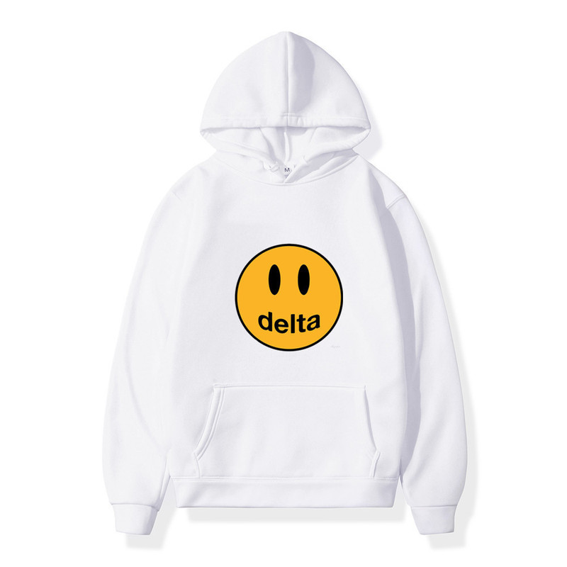 European and American Fashion Brand Amazon Smiley Graphics DREW Hip Hop Men's Hoodie Casual Sweater Long Sleeve Fashionable Sweater