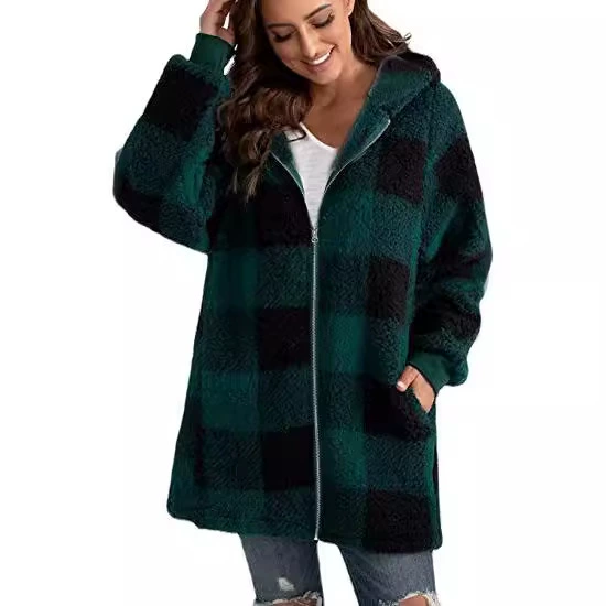 Velvet jacket oversized, hooded zip‑front, European city style, 2022