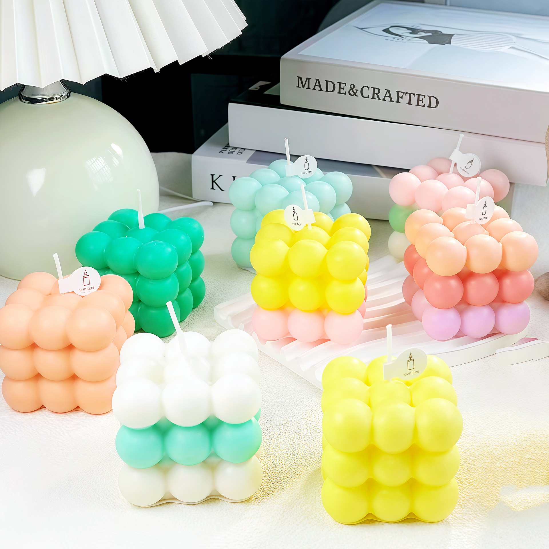 Magic cube aromatherapie kaars creatieve woondecoratie_voghion.com