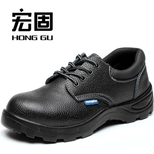 Factory anti-smash, anti-puncture, anti-static work shoes, oil-resistant, wear-resistant, acid-alkali-resistant, cowhide anti-slip safety shoes