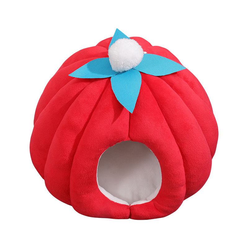Perrera Pumpkin Nest invierno cálido totalmente cerrado de Peluche nido de gato Pumpkin Nest Four Seasons PET House CAT supplies