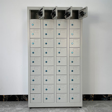 铁皮带锁储物柜钥匙寄存车间手机柜工具钢制储存柜学校手机存放柜