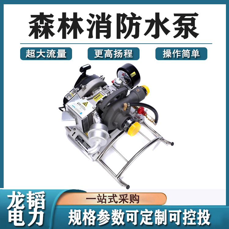 应急排水泵森林消防水泵手抬消防泵森林灭火水泵手电一体扑水泵