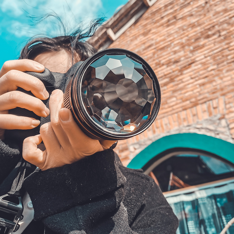 Fotografía perspectiva borrosa 58/67/72/77/82mm caleidoscopio vidrio prisma SLR Accesorios