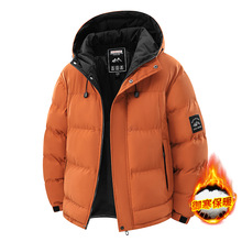 2025高品质冬季新款连帽棉衣男士中青年潮流加厚防寒羽绒棉服外套