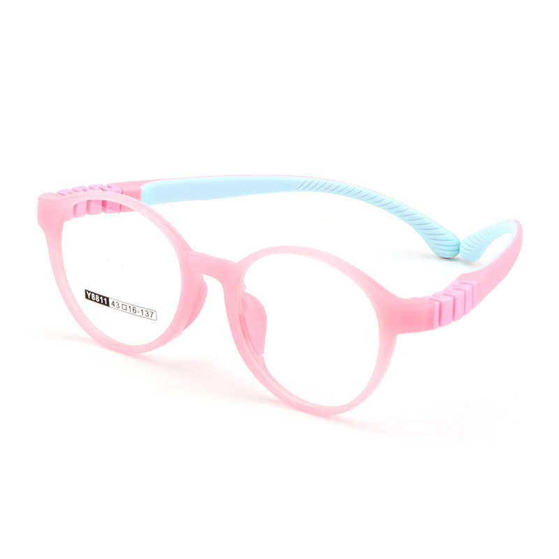 New Ultra-Light Silicone Children's Glasses Frame for 4-9 Year Old Boys and Girls, Children's Myopia Glasses Frame, Wholesale 8811