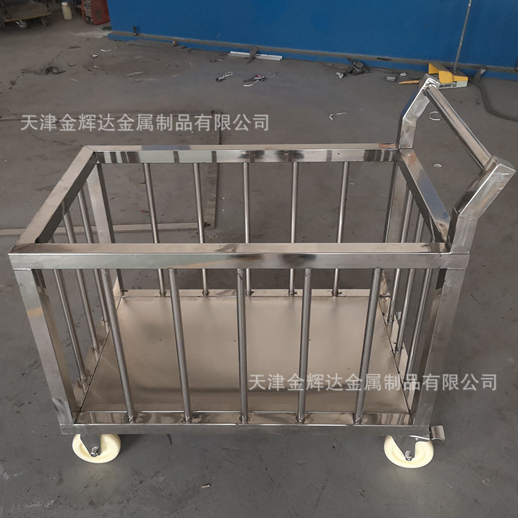304不锈钢手推车 双层手推车 天津不锈钢手推车