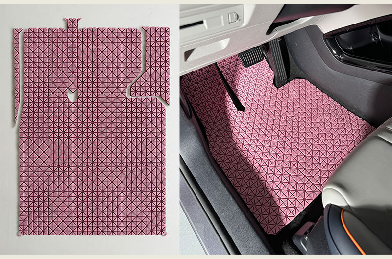 Main driving TPE car mat new energy universal any model of environmental protection rubber can be cut easy to clean wear
