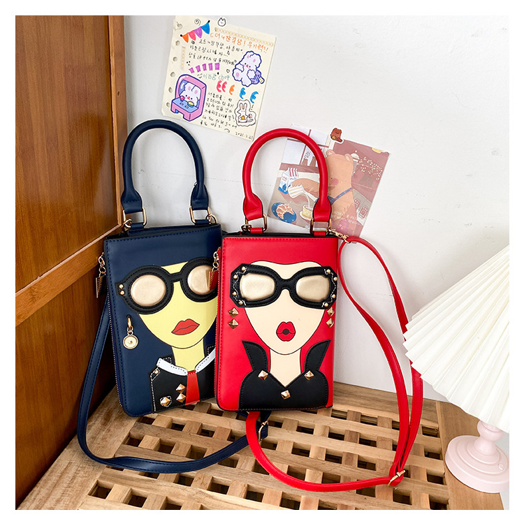 345g Weight Cotton Lining Material Sewing Thread Fashion Element Zipper Closure Type Single Shoulder Strap Strap Type Crossbody Bag Bags Type Casual, Shopping Occasion Pu Leather Material Human Pattern All Seasons Season Women's Gender Streetwear Style Square Shape Medium Size Women's Medium Pu Leather Human Streetwear Sewing Thread Square Zipper Crossbody Bag 37