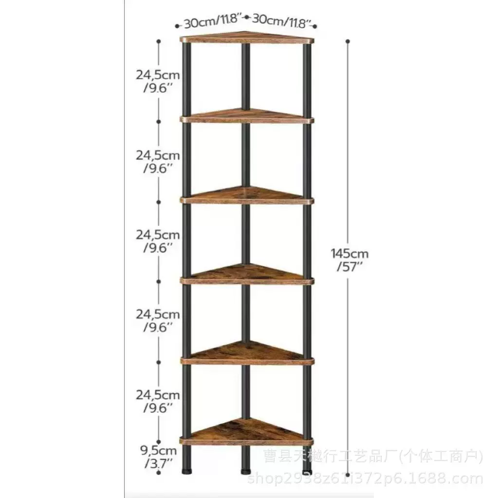 跨境转角置物架多层墙角落地储物架多功能盲盒手办展示收纳架