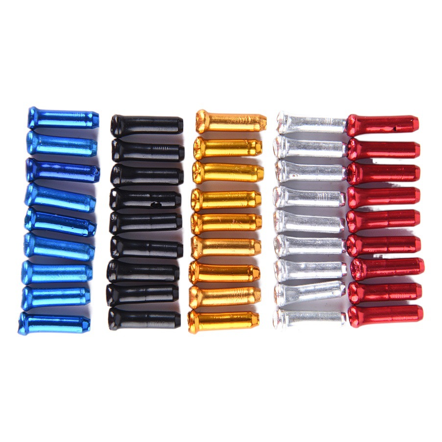 Bicycle variable speed brake wire core cap aluminum alloy anode color gorgeous road car wire pipeline tail cap