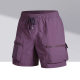 Cross-border Summer Men's Nylon Ice Silk Pants Hong Kong-style Tooling Multi-pocket Summer Quick-drying Casual Sports Shorts