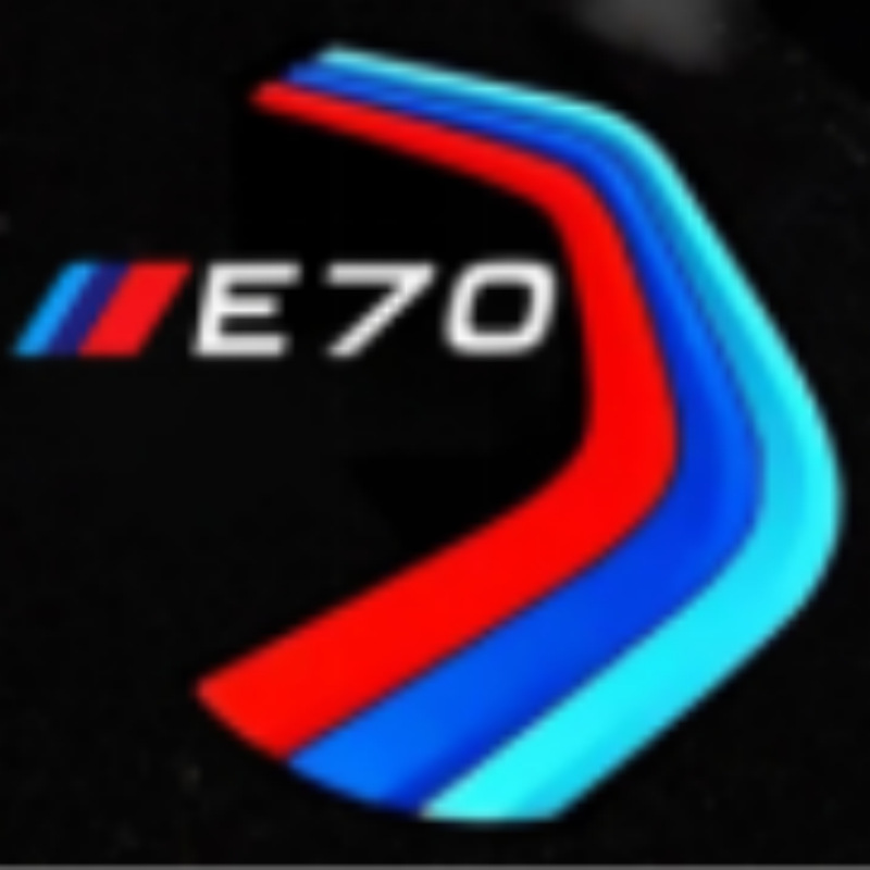 Adecuado para BMW X5/E70 puerta del coche Luz de bienvenida cambio decoración atmósfera luz coche puerta iluminación lámpara de pie lámpara de proyección láser
