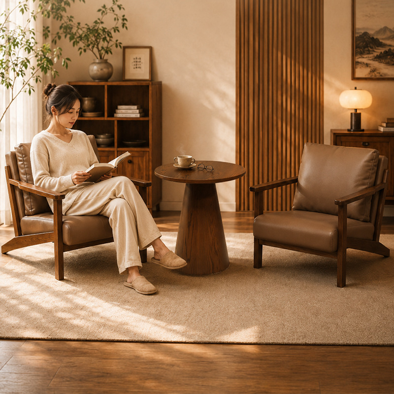 Casual table and chair set, one table and two chairs, three-piece set, small single sofa chair for balcony, suitable for guesthouses and hotels, vintage style Casual table and chair set, one table and two chairs, three-piece set, small single sofa chair for balcony, suitable for guesthouses and hotels, vintage style