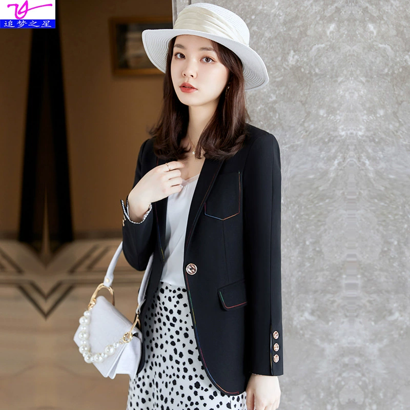 Demi-season classic suit jacket for leisure, fashionable overall, 2021 years