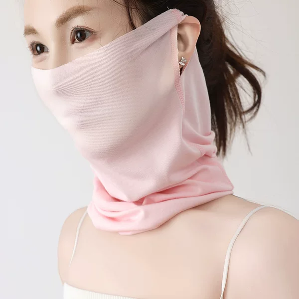 25 new summer outdoor riding sunscreen mask female neck sunshade thin modal ear collar