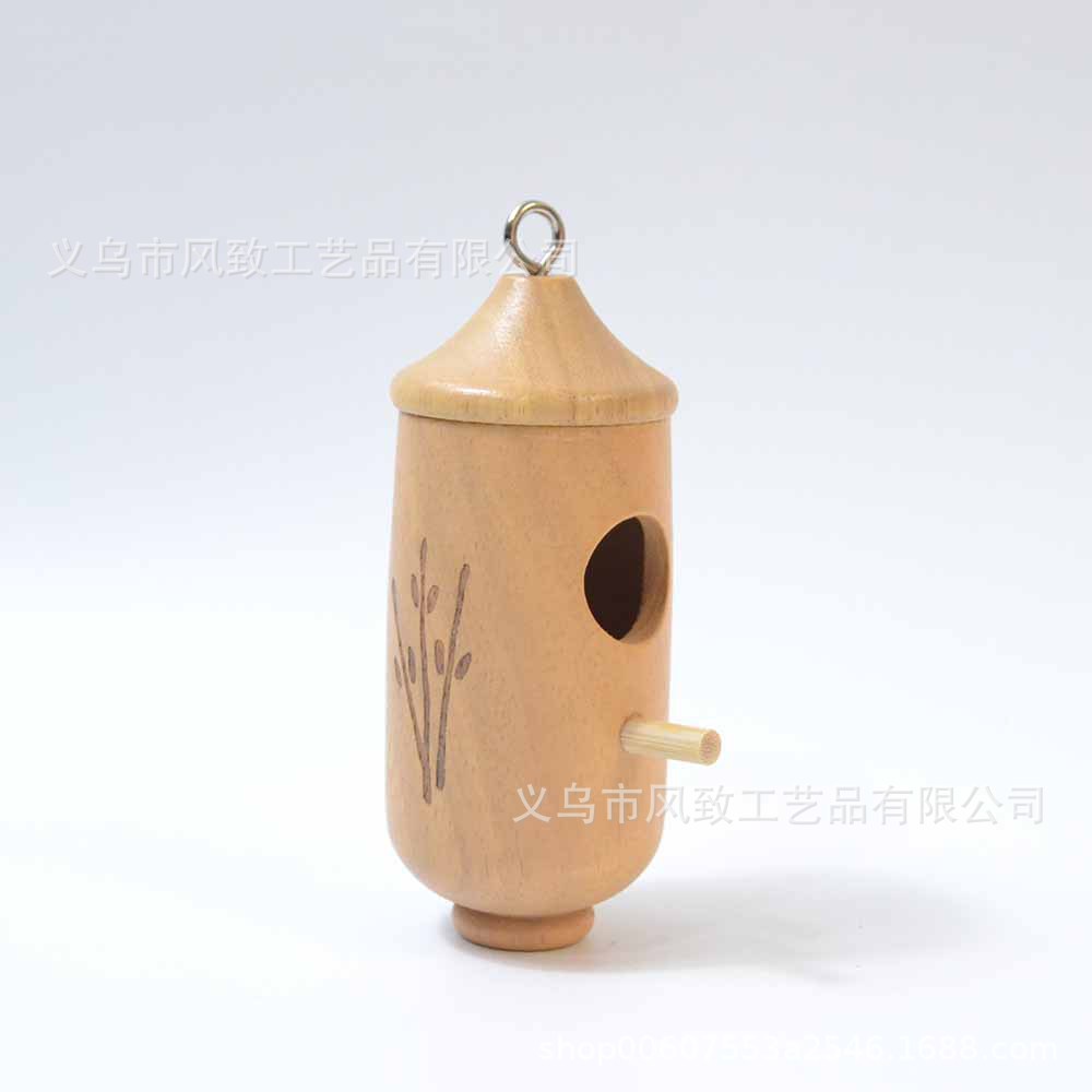 Transfronterizo de madera Colibrí Casa colibrí alimentador de jardín decoración colgante artesanía soporte pelo imagen