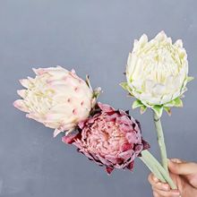 仿真花北欧蓟欧式插花搭配花材客厅摆设店内软装菩提花帝王花假花