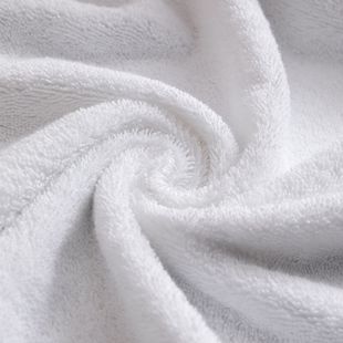 Pure Cotton White Face Towel and Hand Towel, Thickened 16S Spiral Weave, Same Style Used in Hotels, Guesthouses, and Beauty Salons