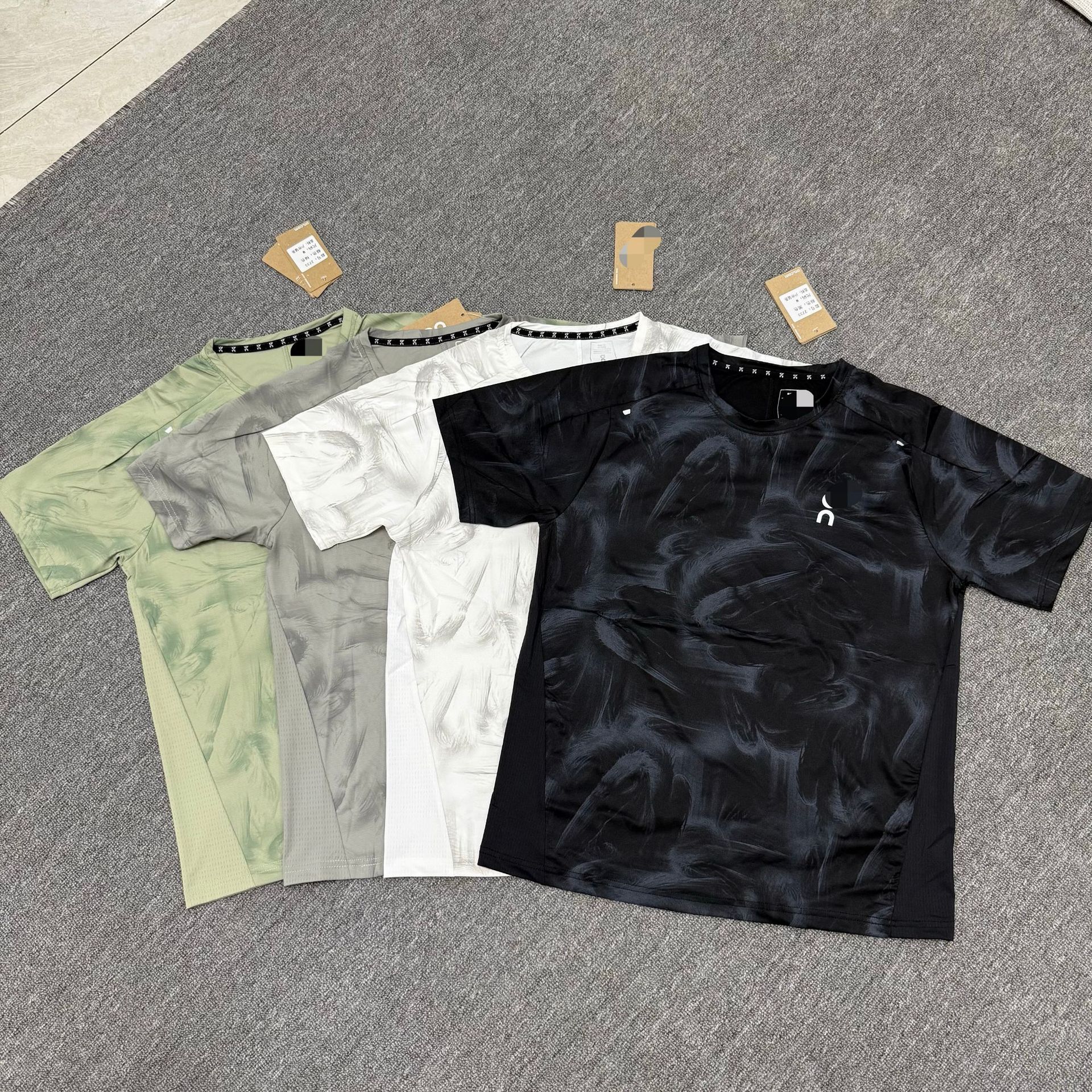 Brand In-Stock Sports Quick-Dry Round-Neck Short-Sleeve T-Shirt for Men, Summer Style, Ice Silk Cool-Feel Fitness Casual Top