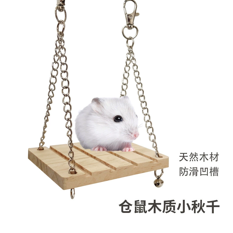 Хомяк игрушка цепь качели деревянная платформа трамплин скалолазный мост DIY хомяк декорации шлифовальные принадлежности