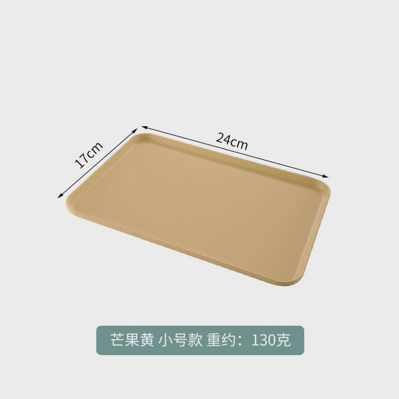 2 Size Plastic Fruit Dessert Tray Desktop Food Storage Plate