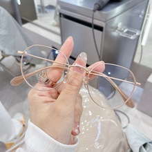 2022新款钛架2054平光多边形复古镜框眼镜框不规则钛架厂家直供