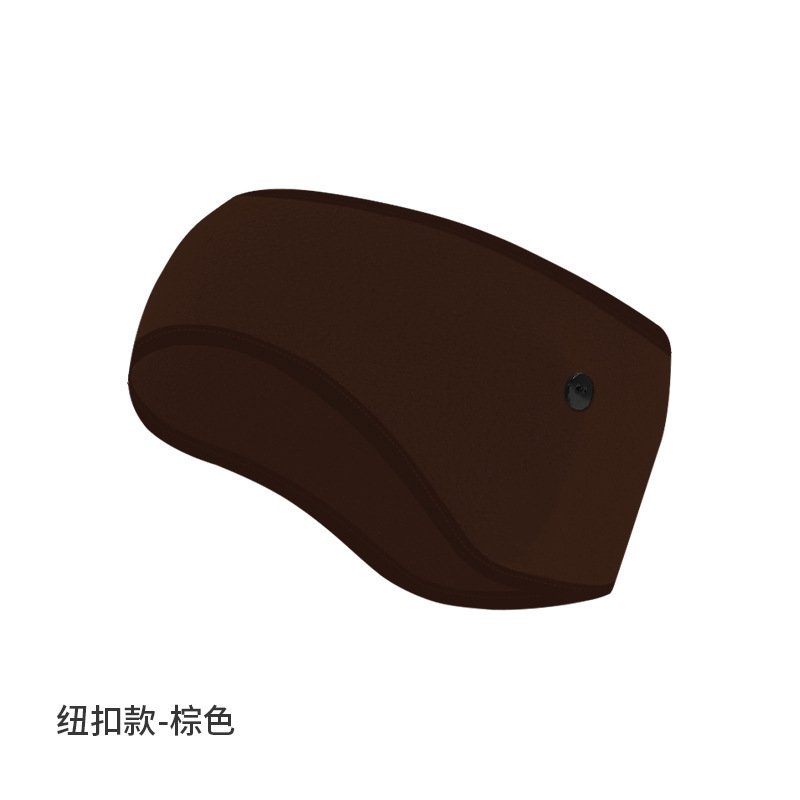 亚马逊防寒发带纯色抓绒防风额头保暖头带加绒加厚跑步运动护耳带|undefined