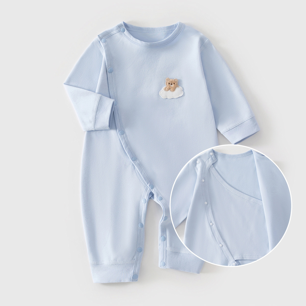 婴儿衣服春秋纯棉打底内衣冬季新生儿连体衣哈衣爬服睡衣秋装百搭