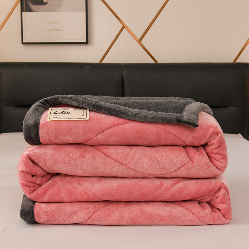 Flange mantas sofá de alto peso leche de cachemira de cordero mantas multifuncionales primavera y otoño mantas de siesta oficina