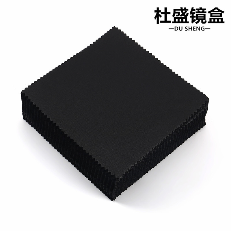 眼鏡布  針織黑色眼鏡布 13*13細纖維眼鏡擦拭布 屏幕清潔布 批發